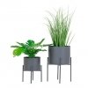 Designerskie donice szare Pavia minimalistyczne